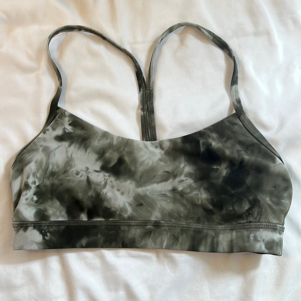 Lulu lemon green tie dye sports bra
